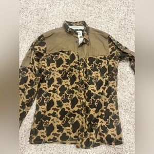 Duxbak Camo Button Up Size Large